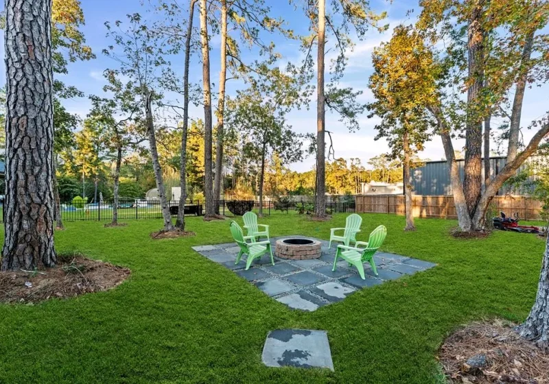 40714 Rolling Forest Dr, Magnolia TX — backyard fire pit